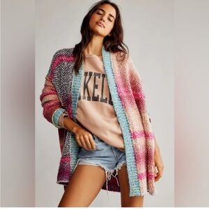 Free People Daydreamer Cardi in Orchid